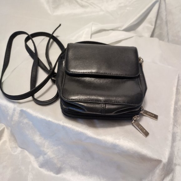 HOBO Handbags - Hobo International black leather crossbody bag.